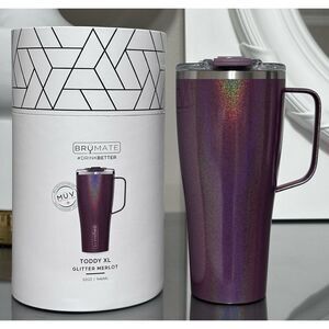 BruMate Toddy XL 32oz, GLITTER MERLOT